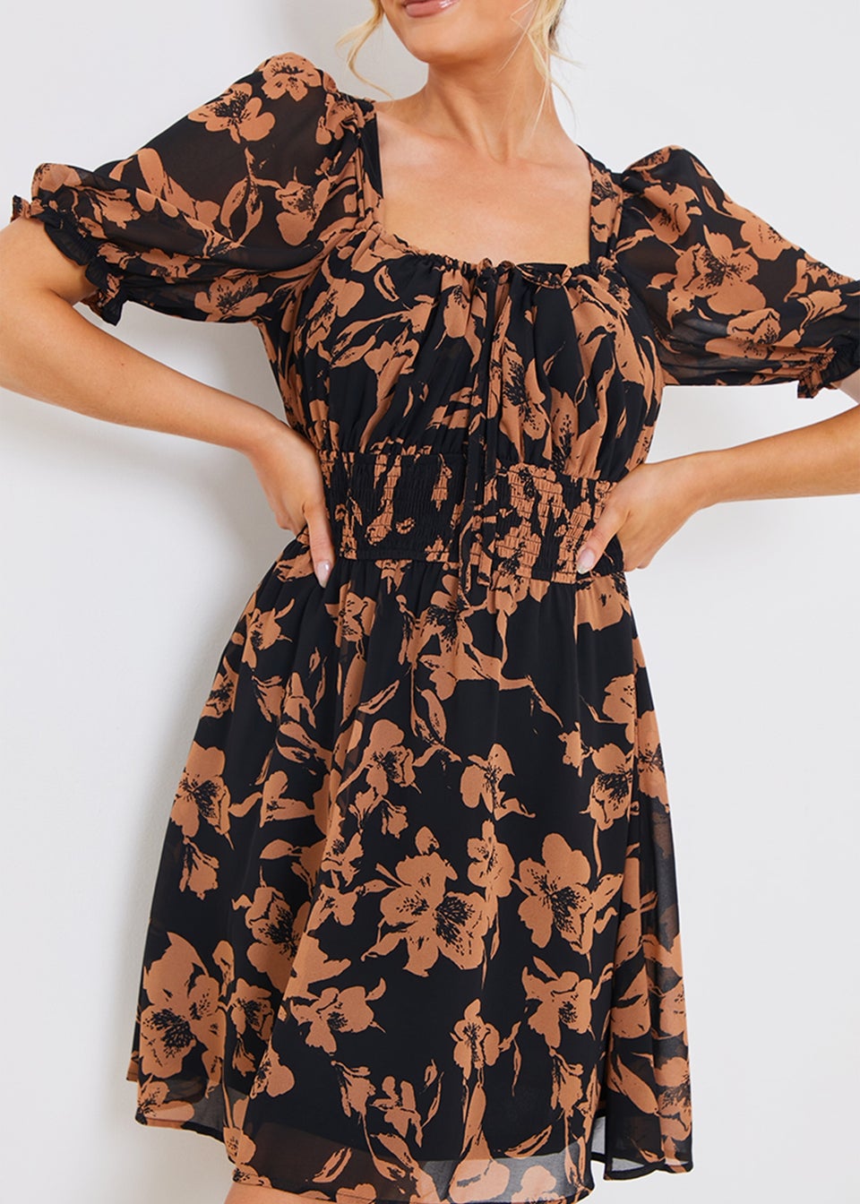 Casual bardot dress hot sale