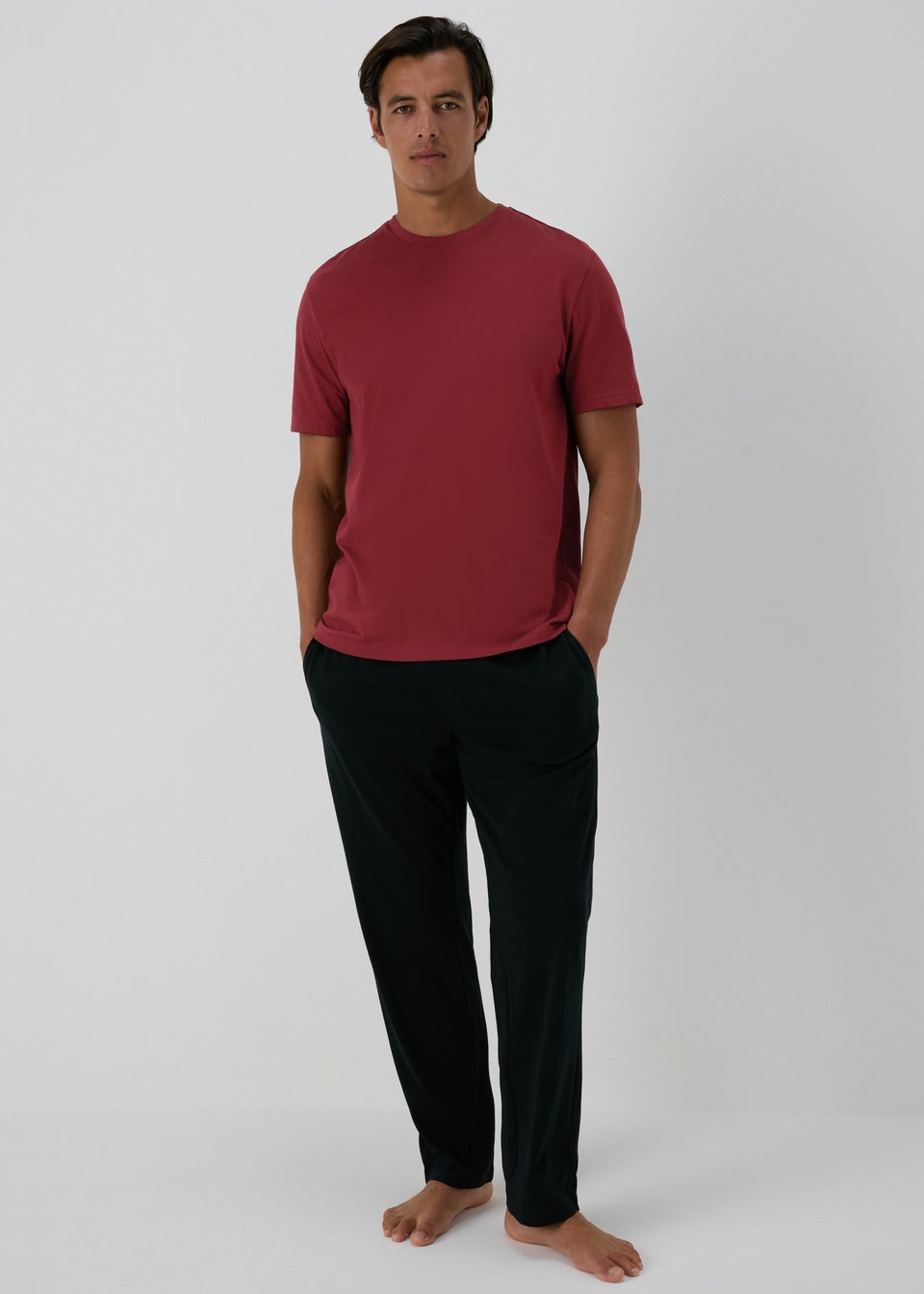 Burgundy pyjama set shop
