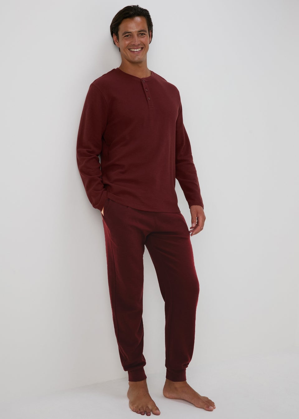 Mens Pyjama Bottoms Cotton Fleece PJ Bottoms Matalan