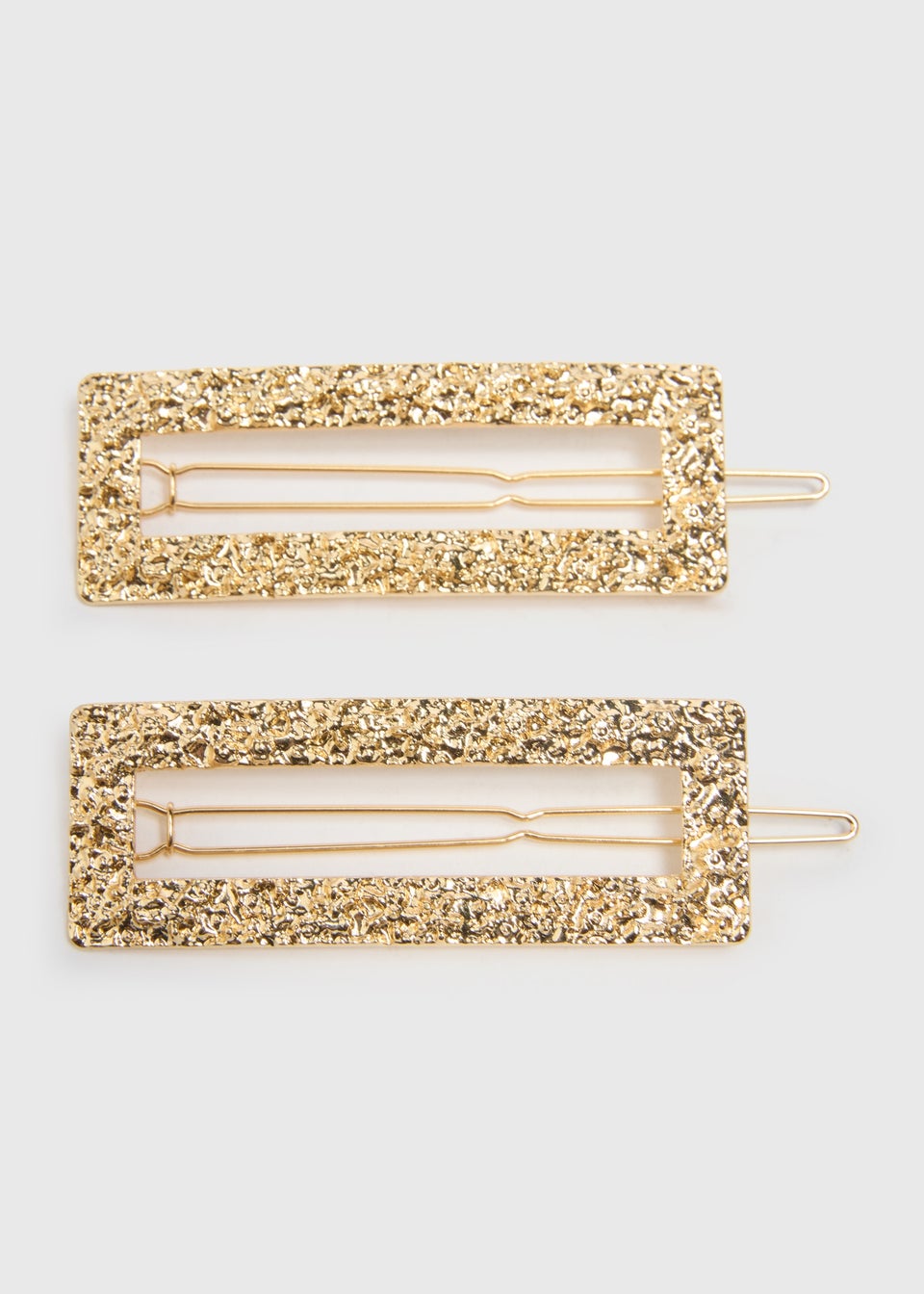 2 Pack Gold Texture Clips Matalan
