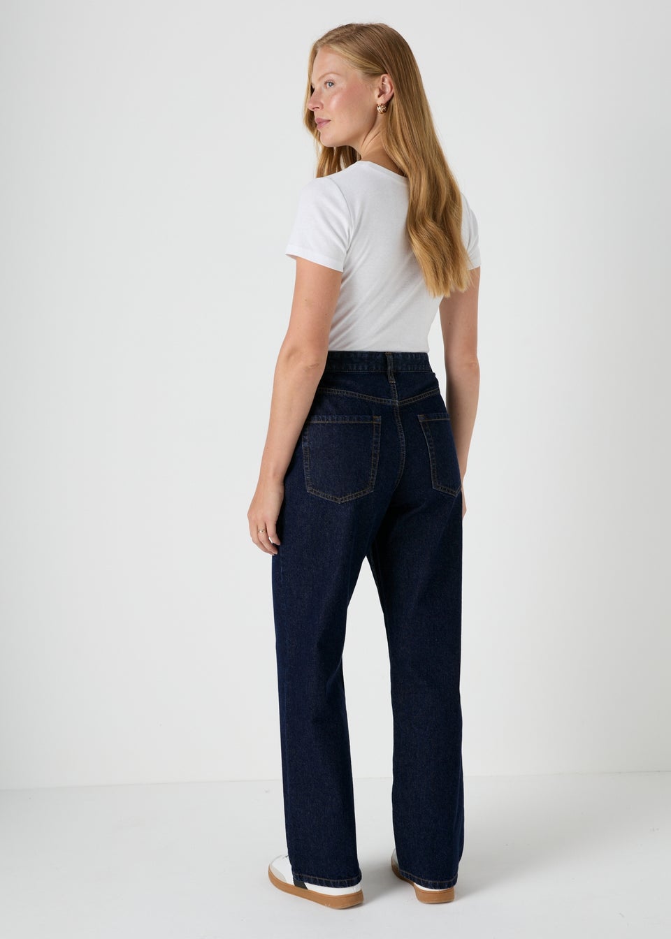 Dark Wash Straight Denim Jeans Matalan