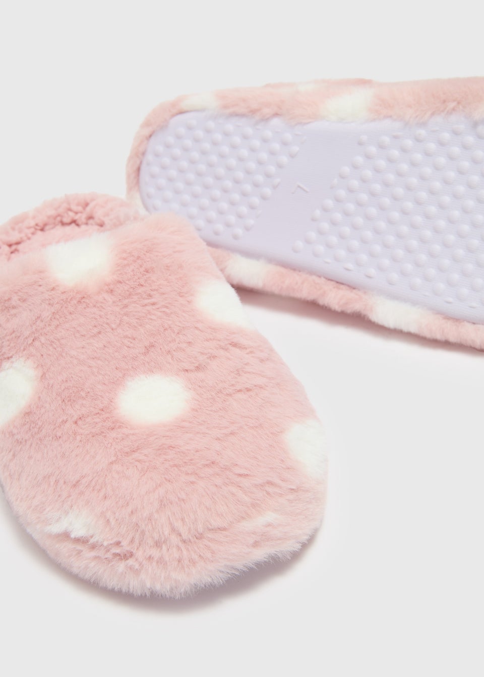 Pink Spot Mule Slippers