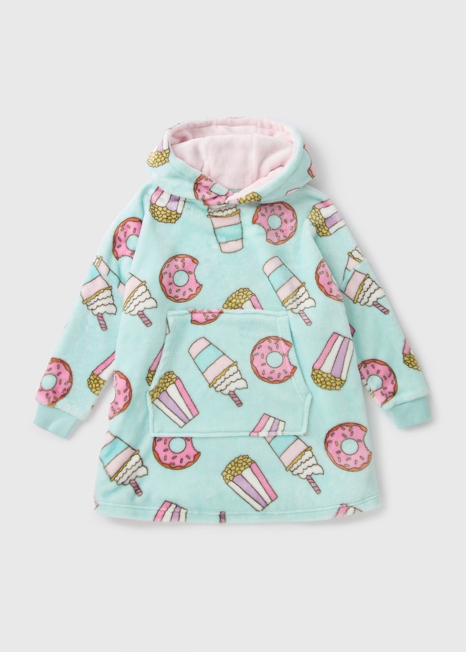 Girls Mint Food Snuggle Hoodie 3 13yrs Matalan