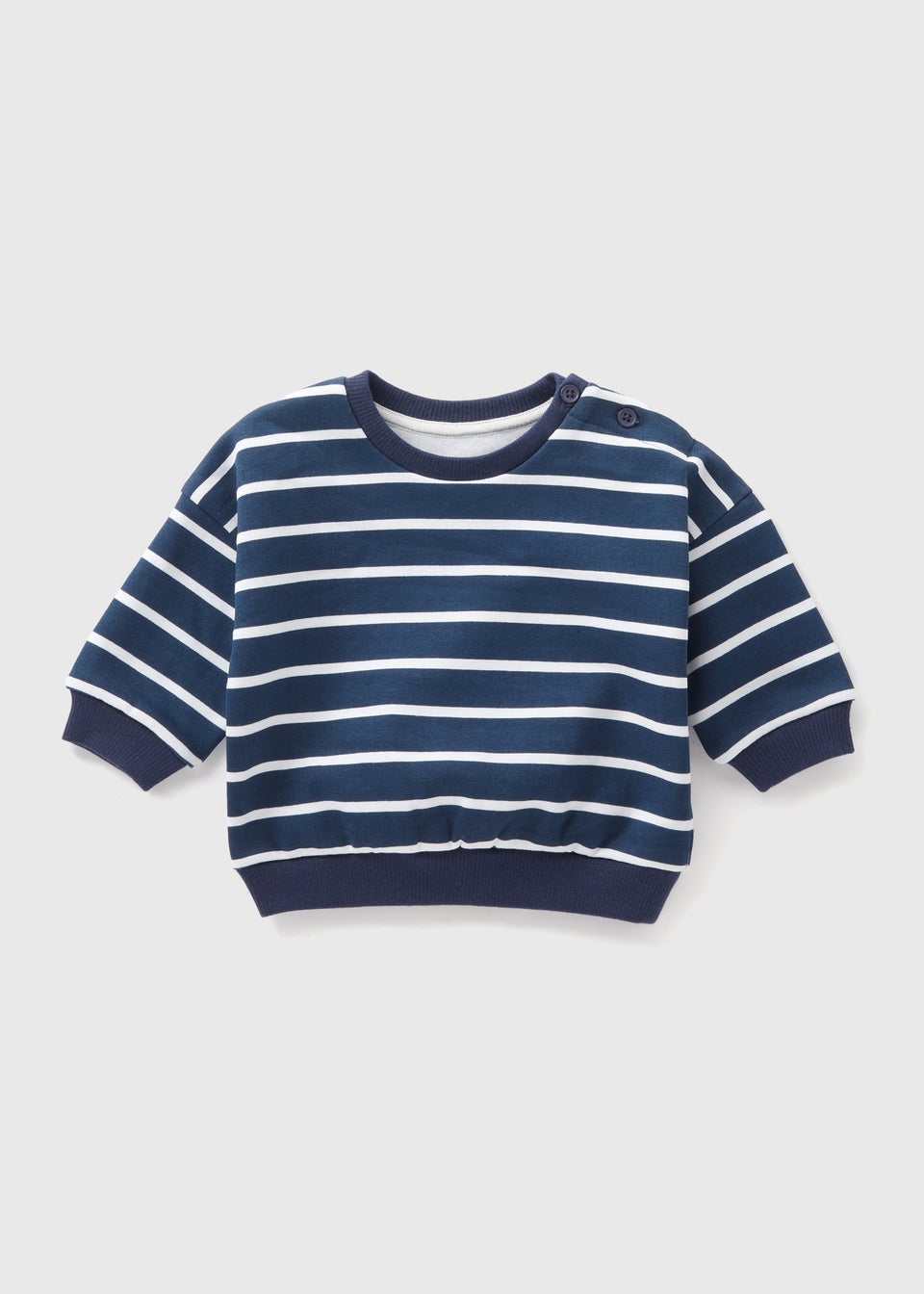 Baby Navy Striped Sweatshirt (Newborn-23mths)