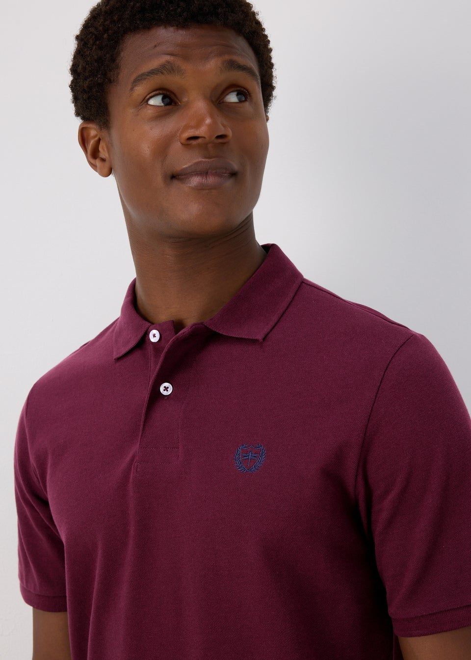 Burgundy shirt polo clearance
