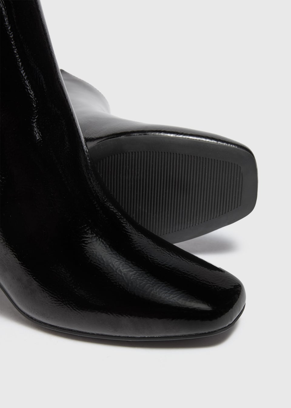 Black patent boots matalan clearance