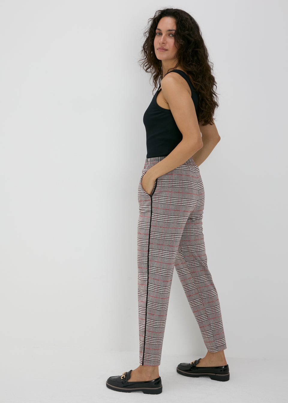 Matalan ladies check trousers outlet