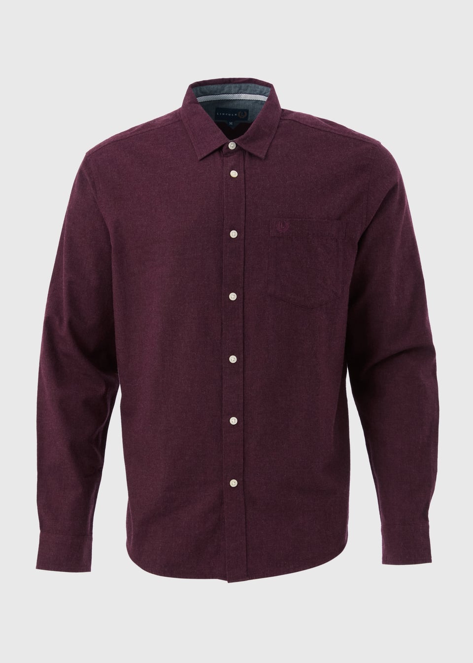 Lincoln Burgundy Brushed Shirt