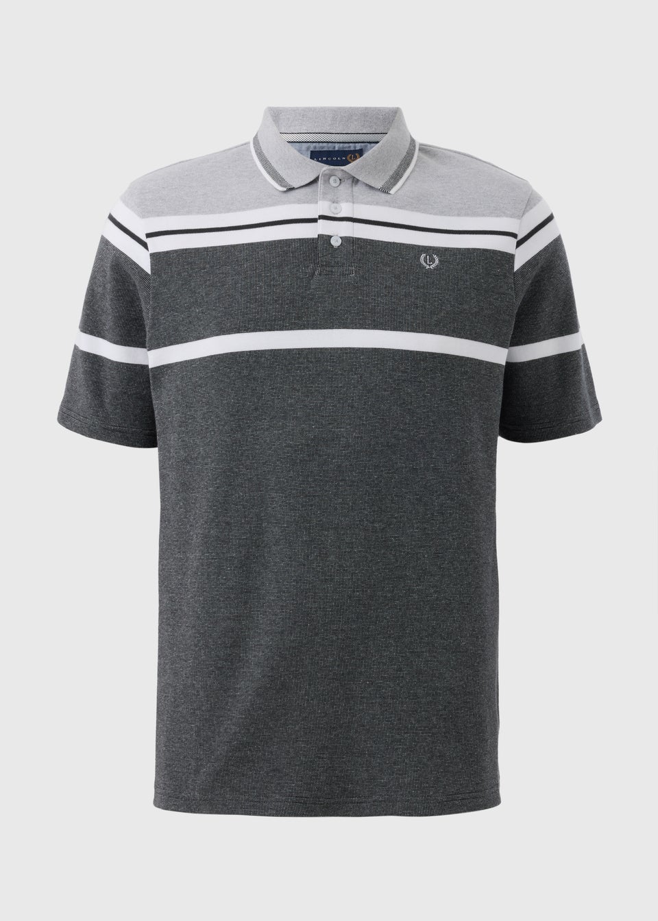 Lincoln Grey Stripe Polo Shirt