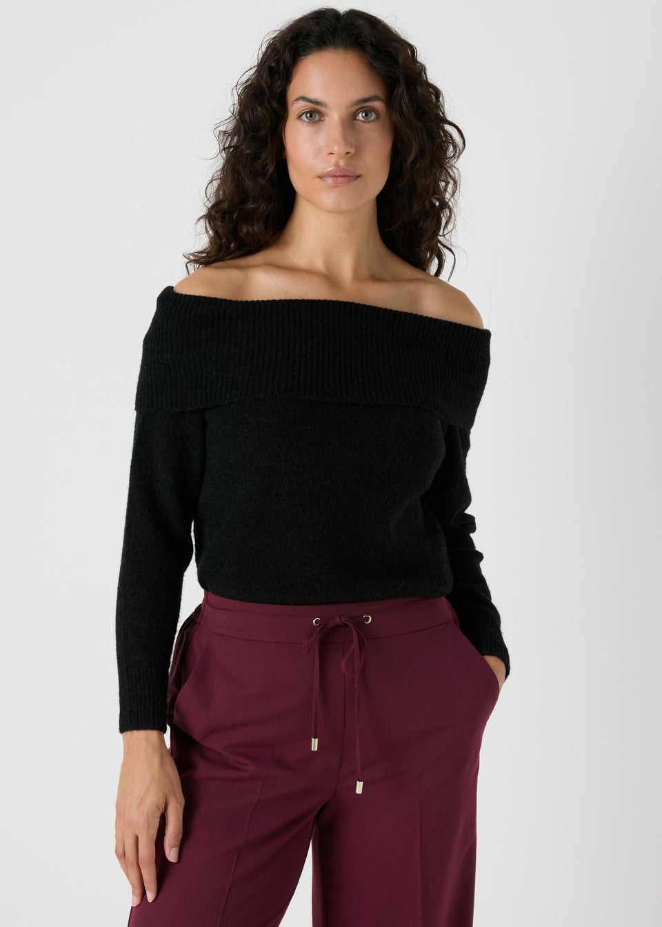 Et Vous Black Bardot Jumper Matalan