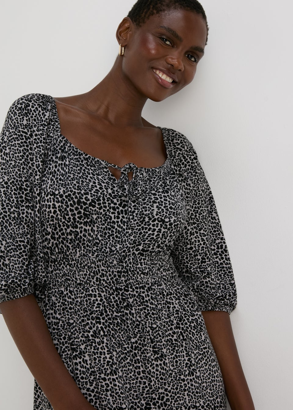 Leopard print dress petite cheap
