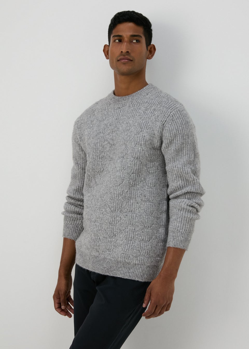 Grey Soft Cable Jumper Matalan