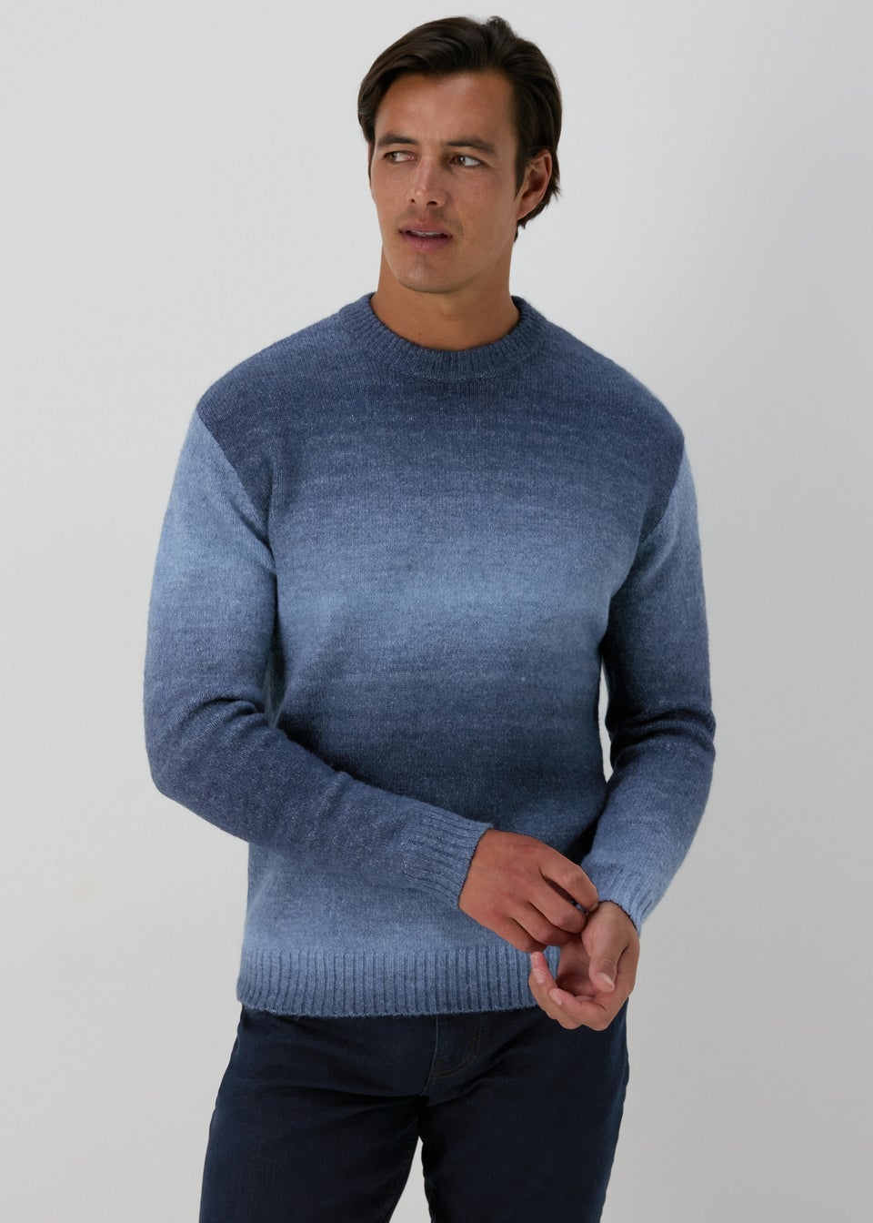 Blue Ombre Knit Jumper Matalan