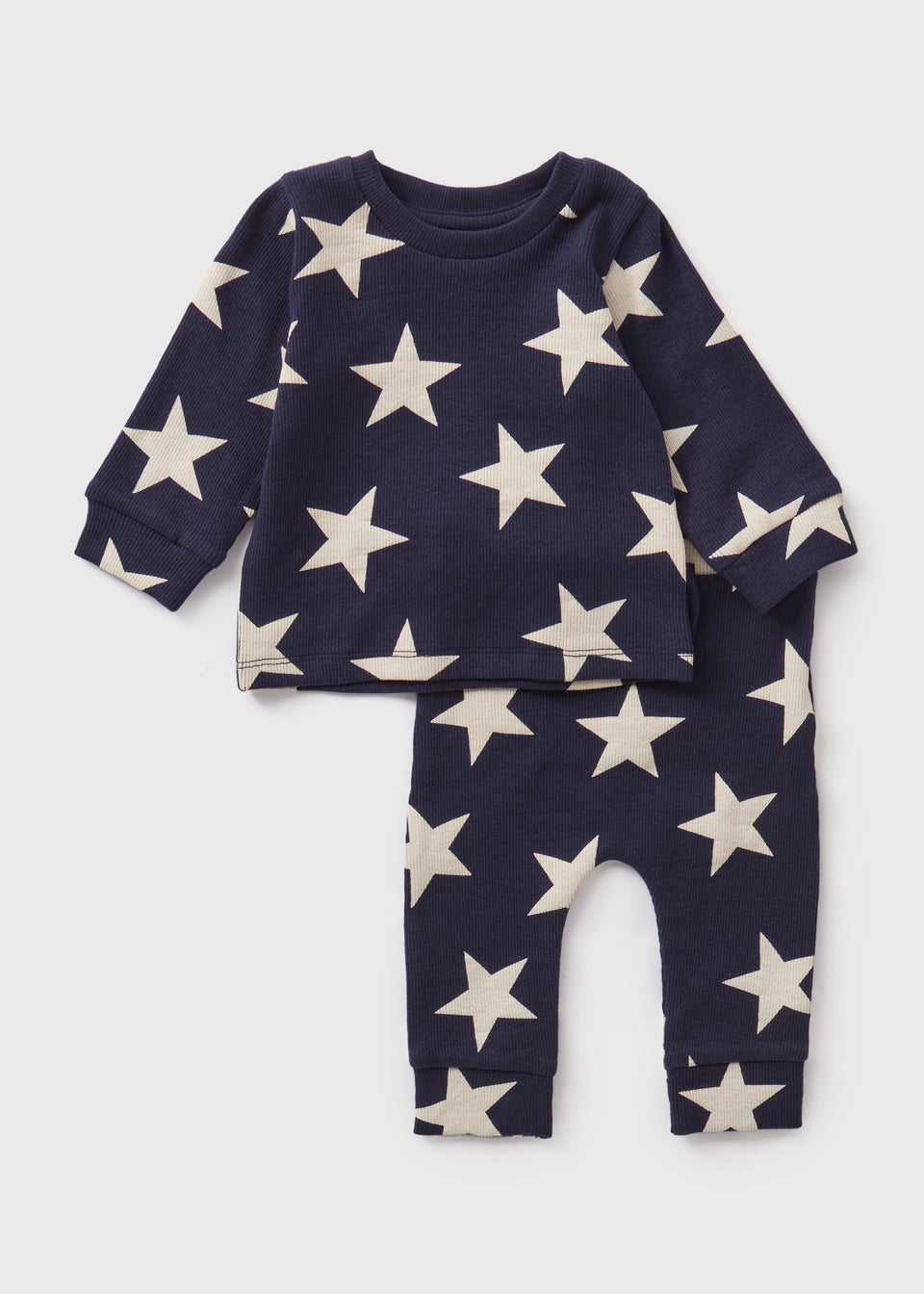 Baby Navy Star Ribbed Top Leggings Set Newborn 23mths Matalan