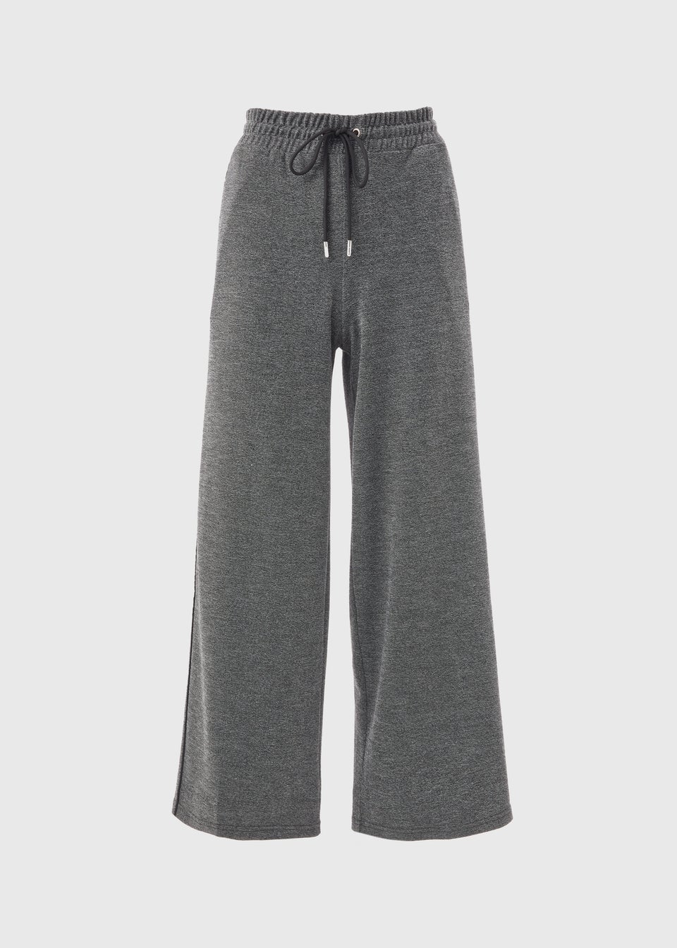 Papaya Petite Grey Textured Straight Leg Trousers