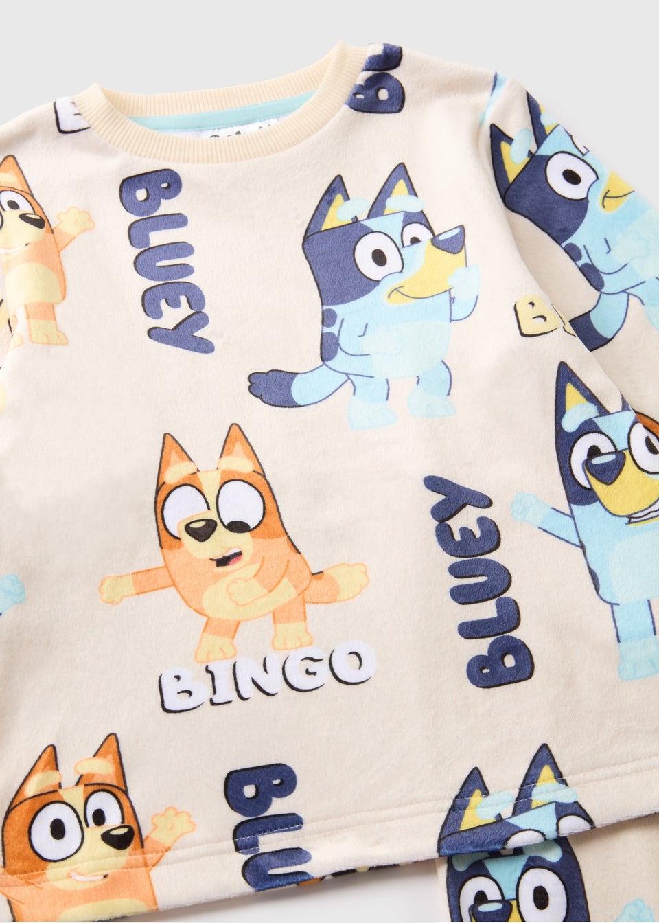 Bluey Boys Oatmeal Fleece Pyjama Set (1-7yrs)