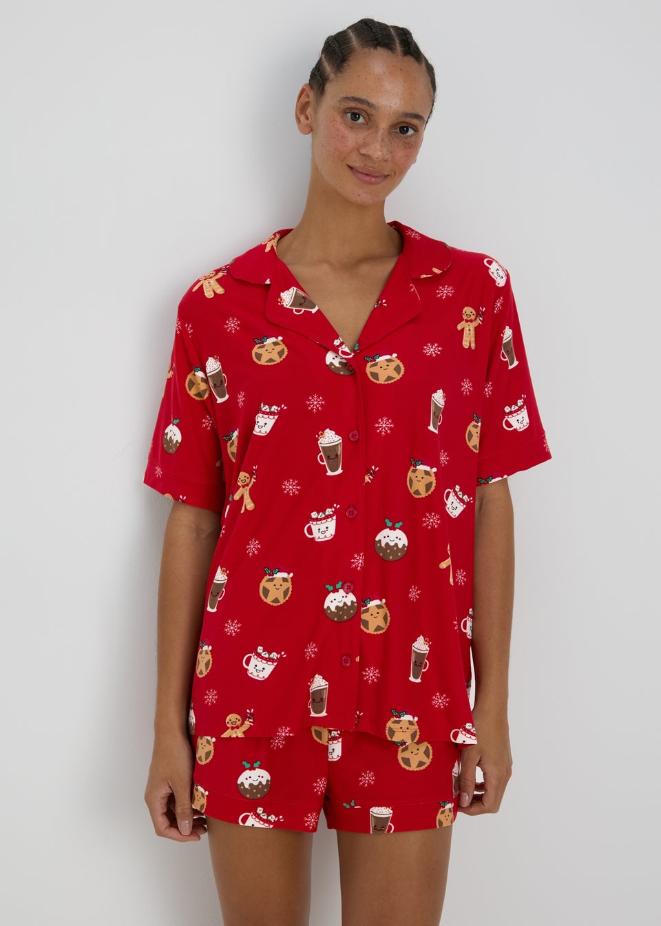 Short sleeve christmas pyjamas new arrivals