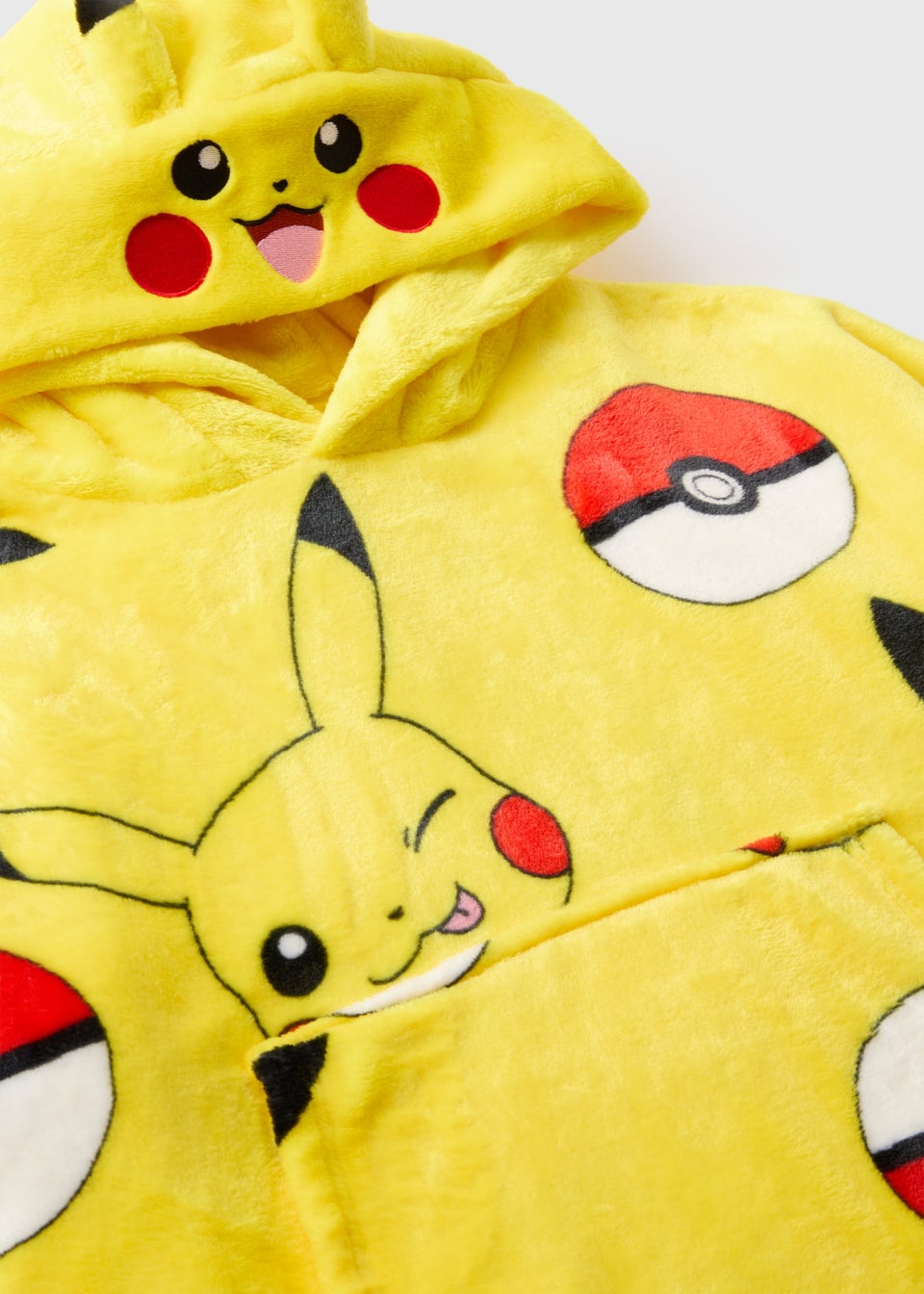 Pokemon Kids Yellow Snuggle Hoodie 3 13yrs