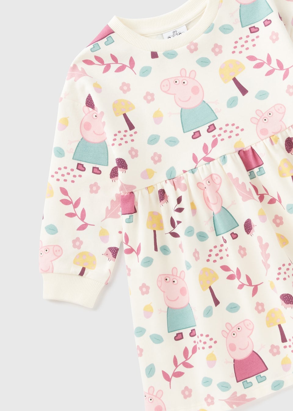 Peppa Pig Girls Cream Autumn Dress 1 7yrs Matalan