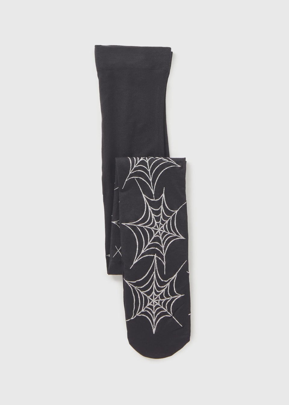 Girls Black Cobweb Mesh Tights (2-13yrs)