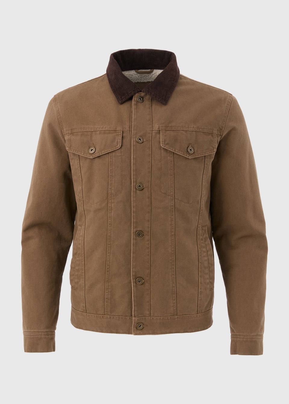 Tan Cord Canvas Jacket Matalan