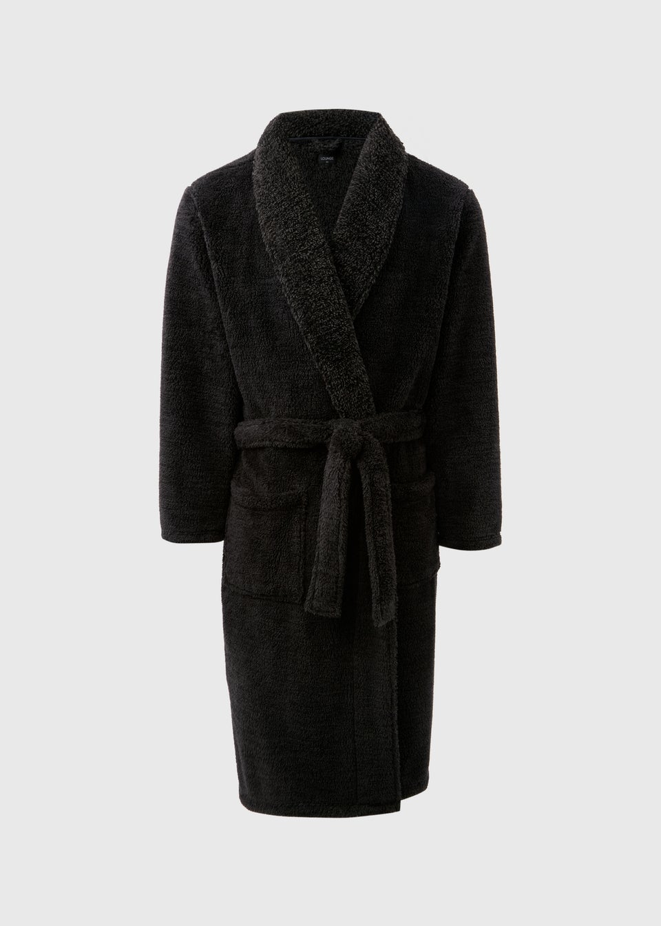 Charcoal Fleece Dressing Gown Matalan