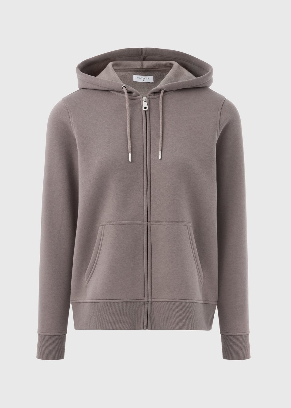 Brown Zipped Hoodie