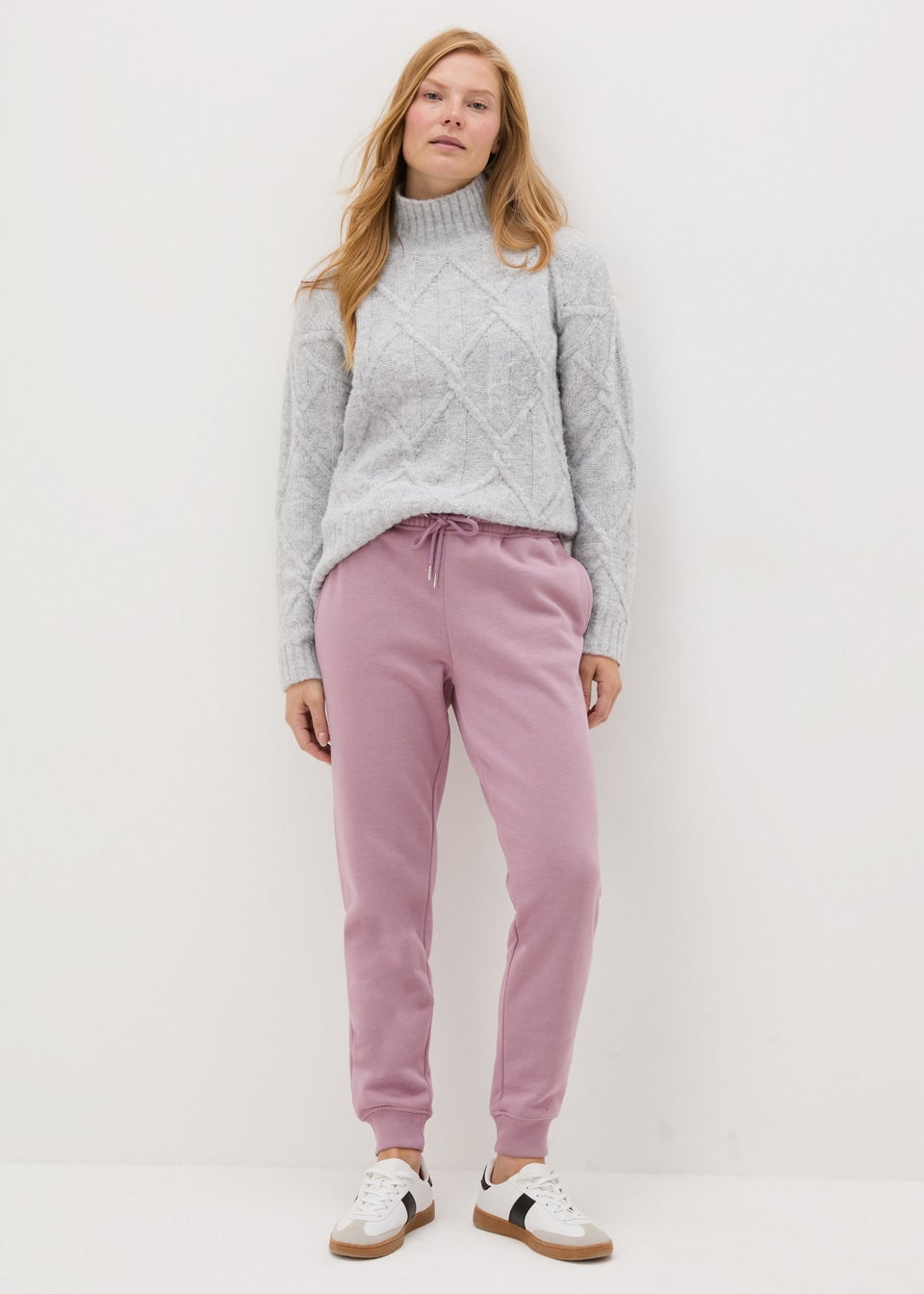 Purple Tapered Leg Jogging Bottoms Matalan