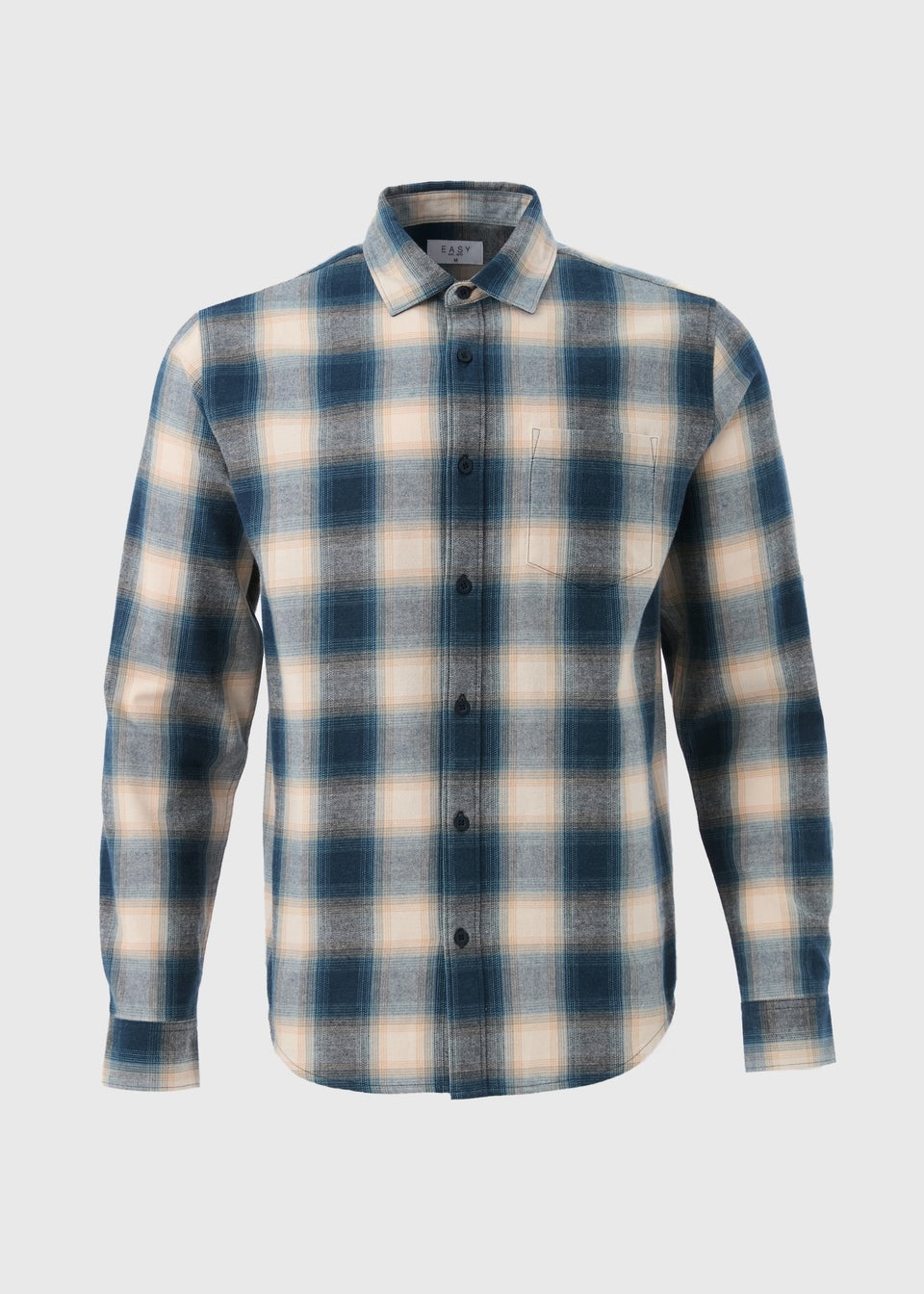 Blue Check Flannel Shirt