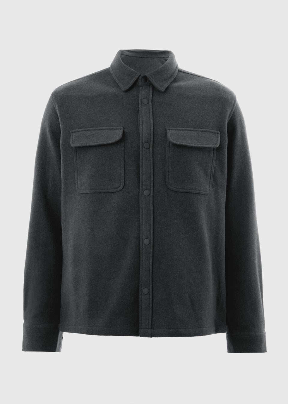 Charcoal Plain Over Shirt
