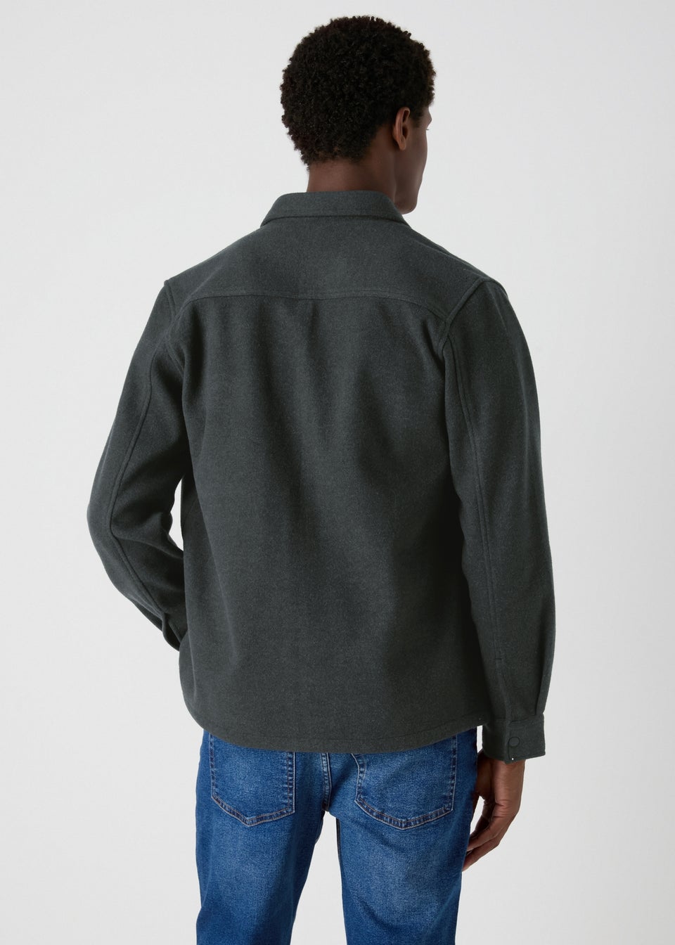 Charcoal Plain Over Shirt