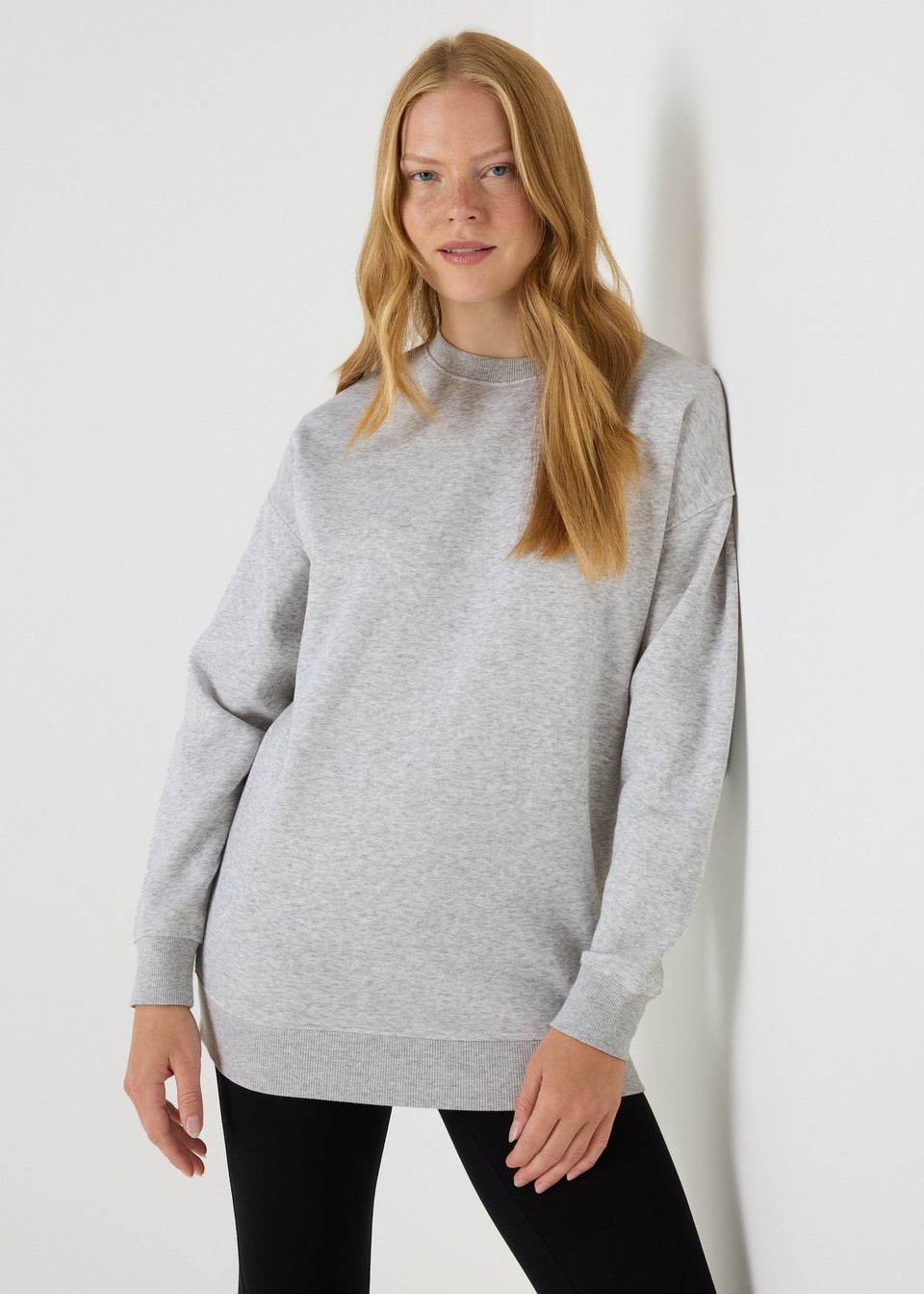 Grey Longline Sweatshirt Matalan