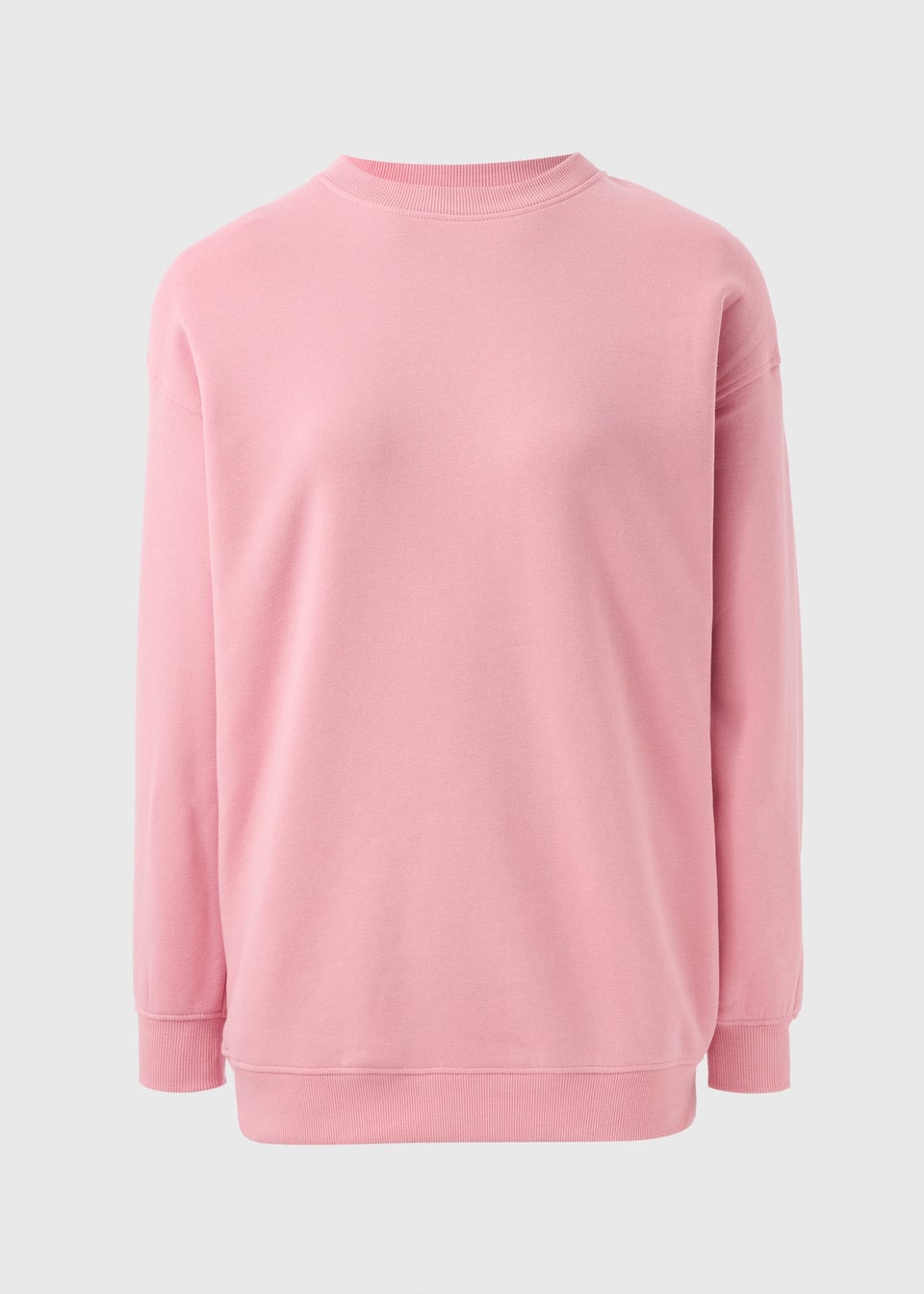 Pink longline sweatshirt outlet