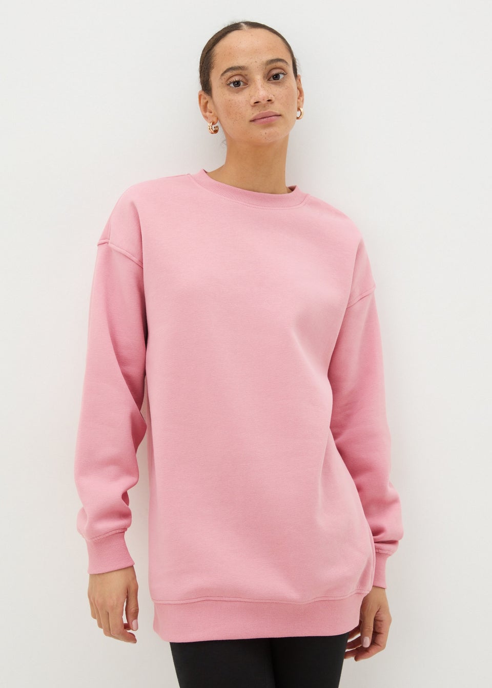 Pink Longline Sweatshirt Matalan