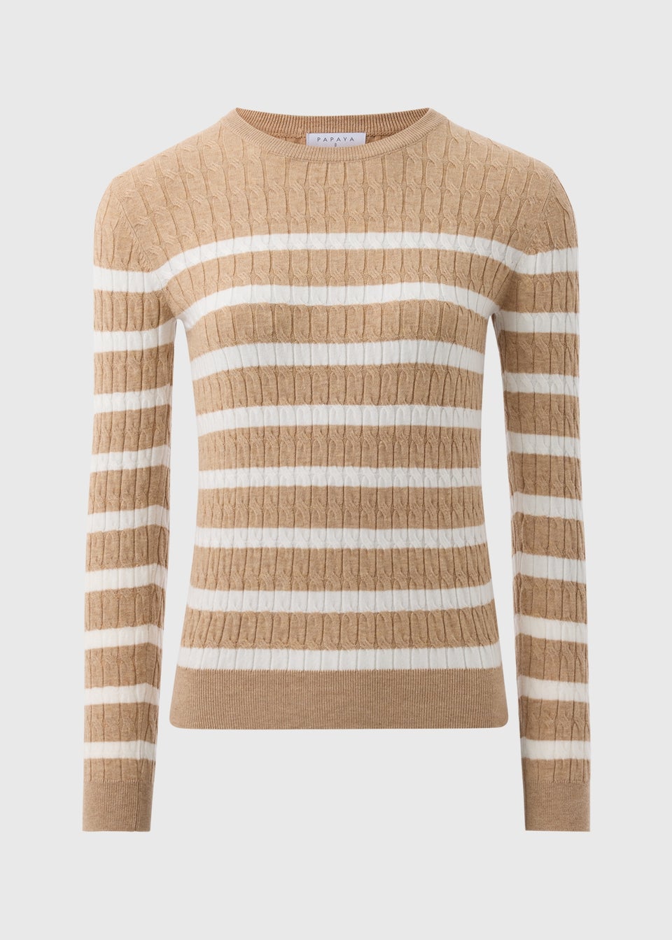 Neutral Baby Cable Stripe Jumper