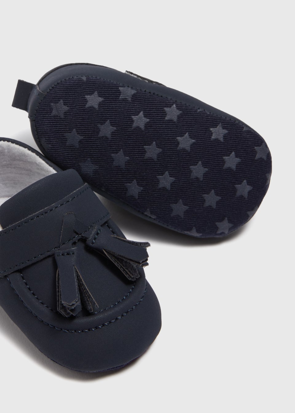 Baby Navy Tassel Loafer Shoes (Newborn-18mths)