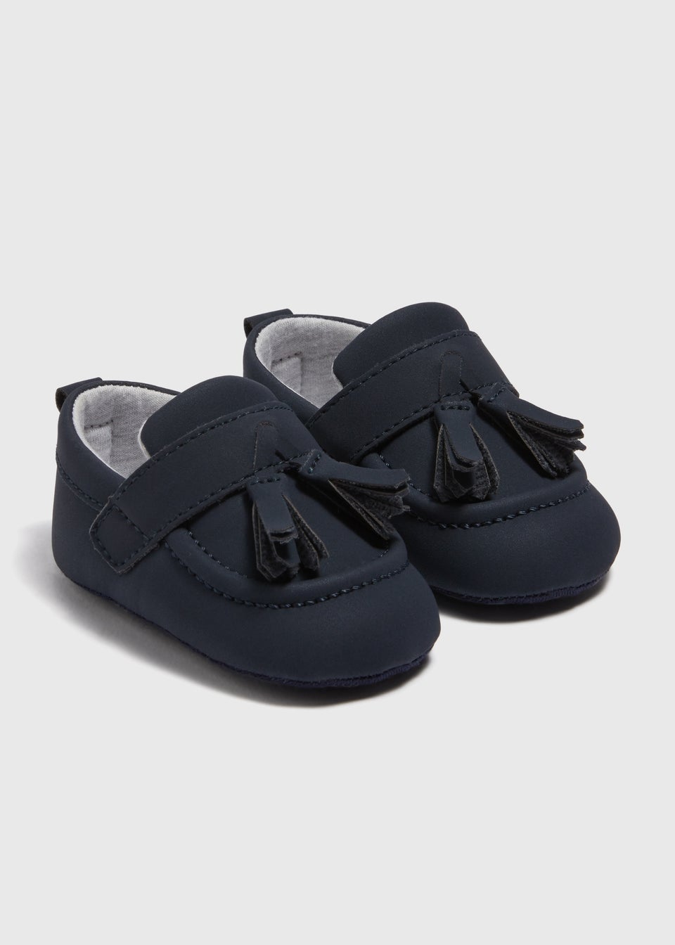 Baby Navy Tassel Loafer Shoes Newborn 18mths Matalan