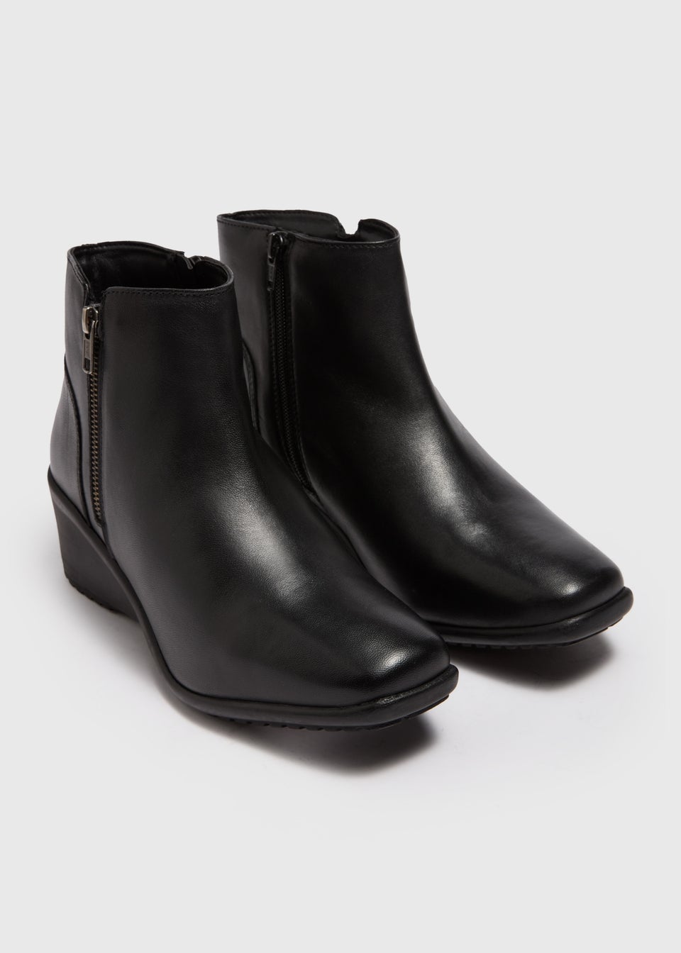 Black Wedge Ankle Boot Matalan