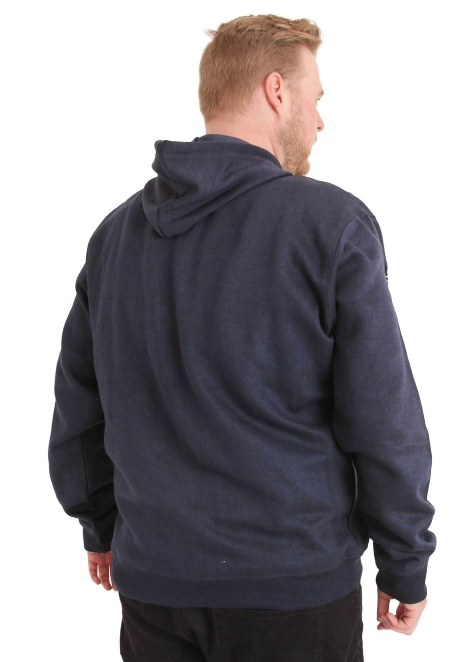 Duke Navy Rockford Kingsize Cantor Zip Through Hooded Sweatshirt