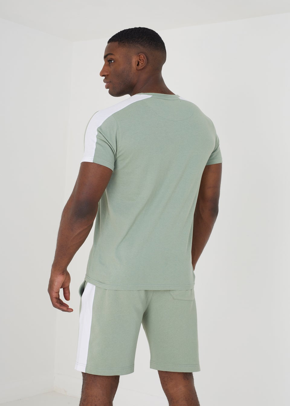 Brave Soul Green T-Shirt & Short Co-ord Set