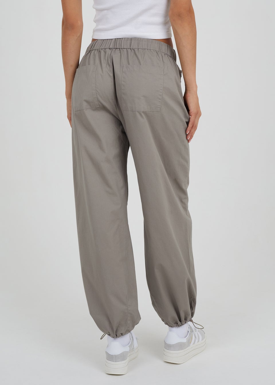 Women's Cinch Hem Woven Cargo Pants - JoyLab Orange M