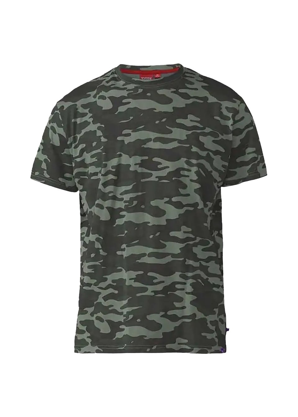 Duke Dark Green Gaston Kingsize Camouflage Print T-Shirt
