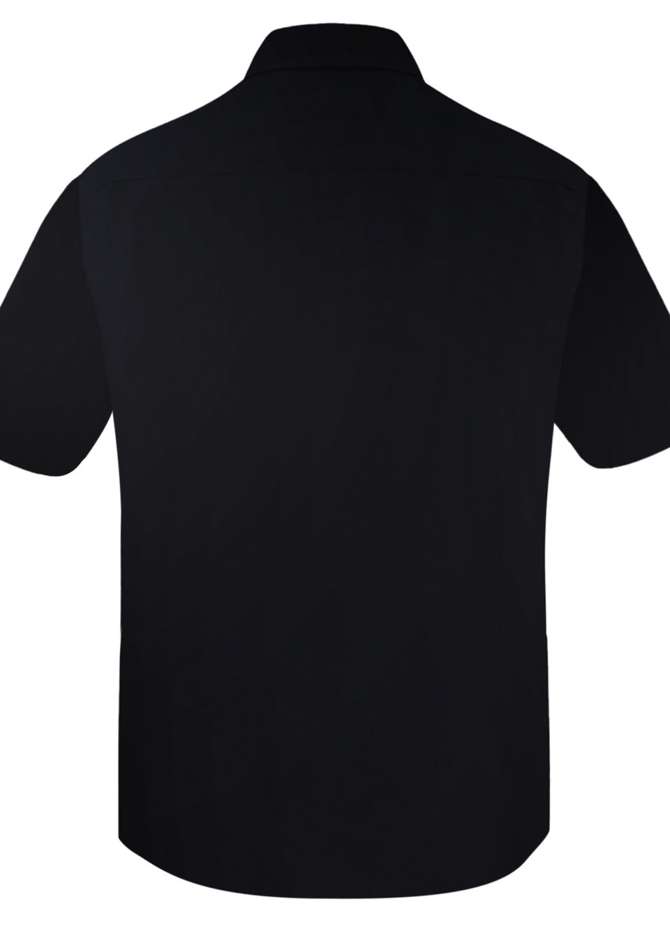 Duke Black Aeron Kingsize Short Sleeve Classic Regular Shirt
