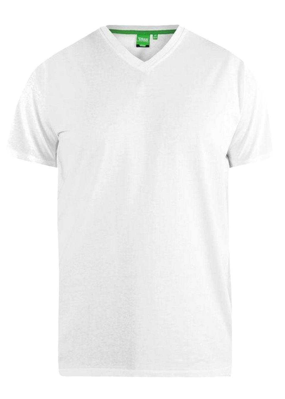 Duke Black/White Fenton Kingsize Round Neck T-shirts (Pack of 2)