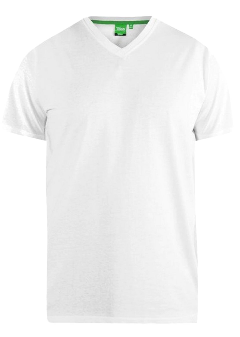 Duke Grey/White Fenton Kingsize Round Neck T-shirts (Pack of 2)