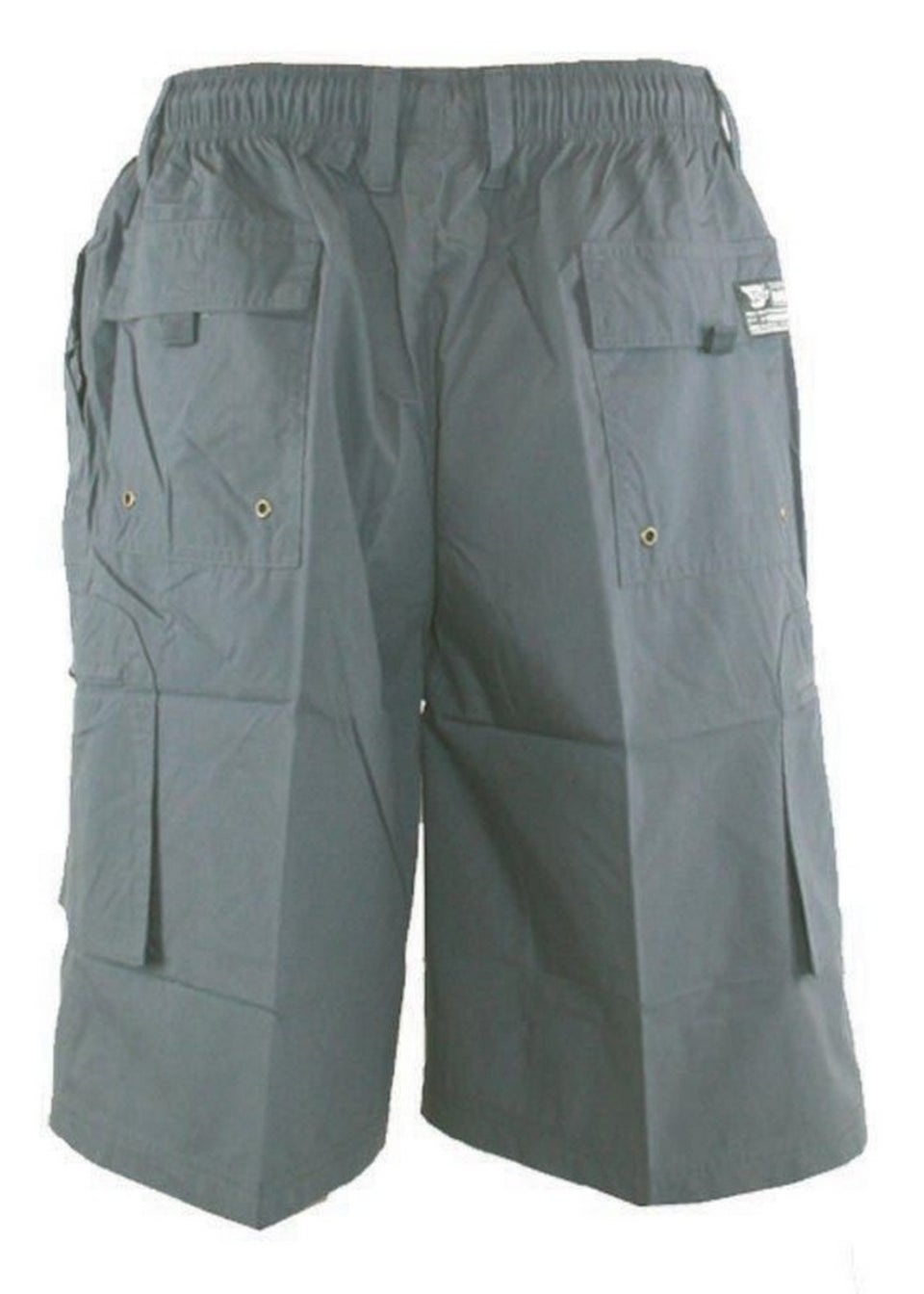 Duke Grey Nick Elasticated Waist Cargo Shorts
