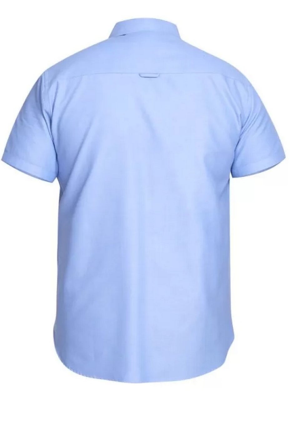 Duke Sky Blue James Oxford Kingsize Short-Sleeved Shirt