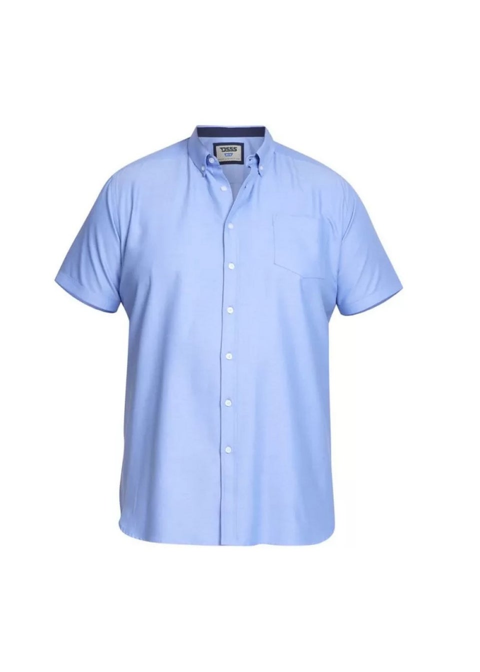 Duke Sky Blue James Oxford Kingsize Short-Sleeved Shirt
