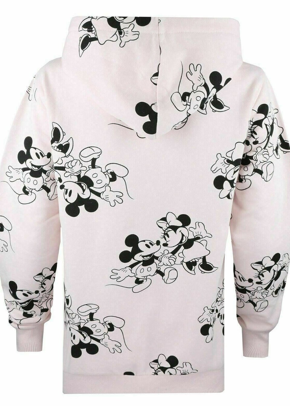 Disney Pale Pink Mickey & Minnie Mouse All-Over Print Hoodie
