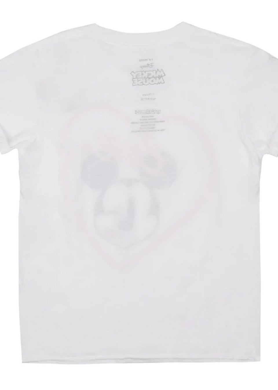 Disney Girls White Mickey Mouse Kiss T-Shirt (7-13yrs)